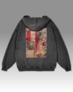 Bluza oversize z kapturem <br>Moulin Rouge Romantic - efekt sprania