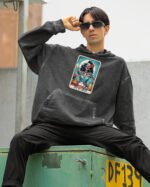 Bluza oversize z kapturem <br>Off My Meds - efekt sprania