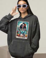 Bluza oversize z kapturem <br>Off My Meds - efekt sprania