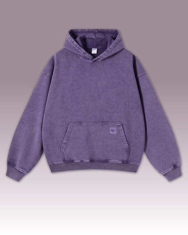 Bluza oversize z kapturem <br>Old Skull Friend - efekt sprania