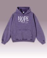 Bluza oversize z kapturem <br>NOPE Not Today - efekt sprania