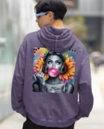 Bluza oversize z kapturem <br>NOPE Not Today - efekt sprania