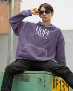 Bluza oversize z kapturem <br>NOPE Not Today - efekt sprania
