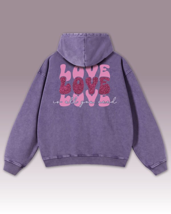 Bluza oversize z kapturem Love is all You Need