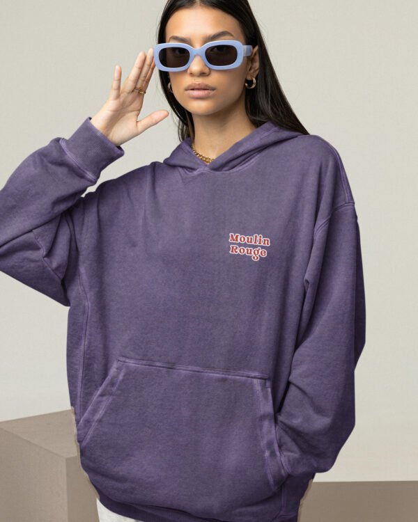 Bluza oversize z kapturem <br>Moulin Rouge Ballet - efekt sprania