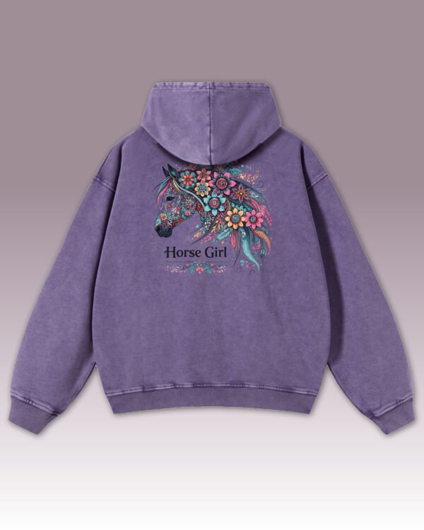Bluza oversize z kapturem Horse Girl