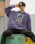 Bluza oversize z kapturem <br>Off My Meds - efekt sprania