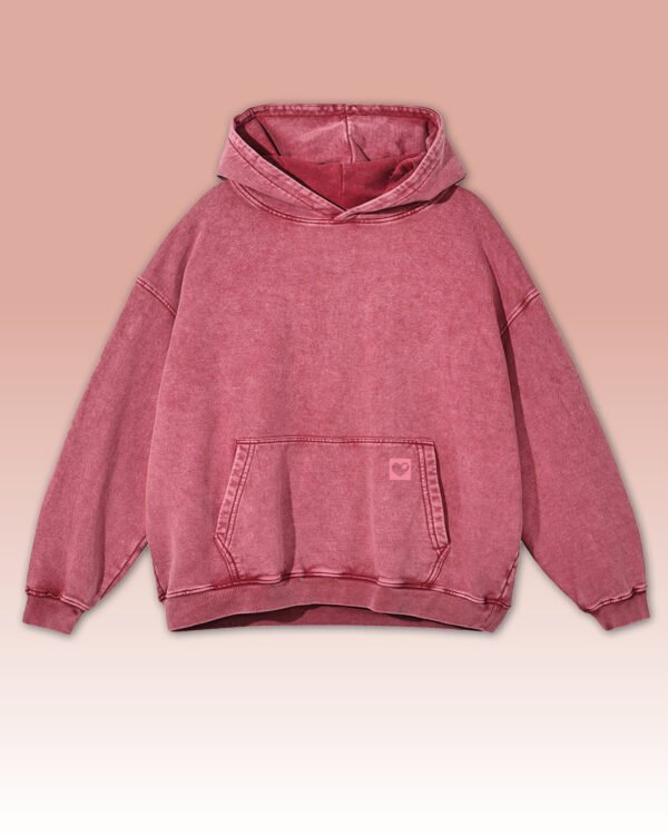 Bluza oversize z kapturem <br>Bloody Imprint - efekt sprania