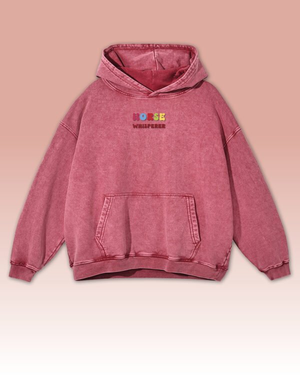 Bluza oversize z kapturem <br>Horse Whisperer - efekt sprania