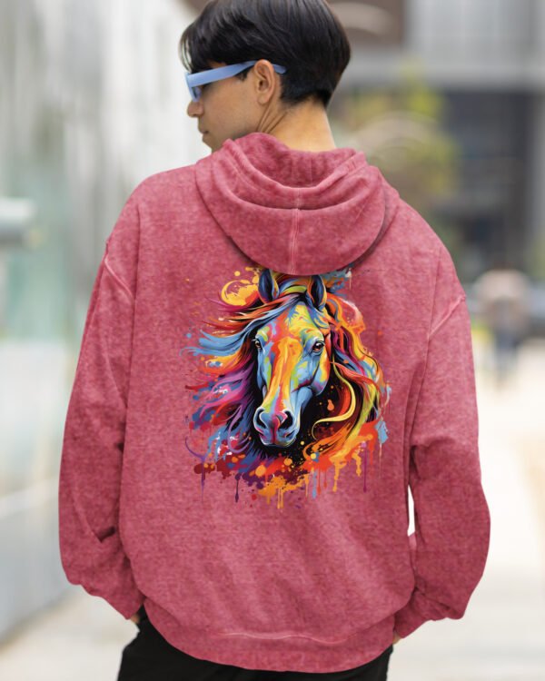 Bluza oversize z kapturem <br>Horse Whisperer - efekt sprania