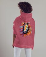 Bluza oversize z kapturem <br>Horse Whisperer - efekt sprania