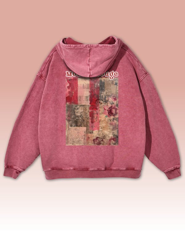 Bluza oversize z kapturem Moulin Rouge Romantic