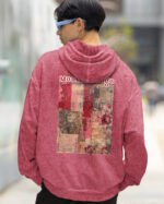 Bluza oversize z kapturem <br>Moulin Rouge Romantic - efekt sprania