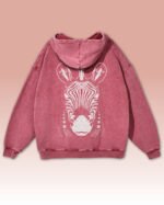 Bluza oversize z kapturem <br>Zebra - efekt sprania