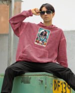 Bluza oversize z kapturem <br>Off My Meds - efekt sprania