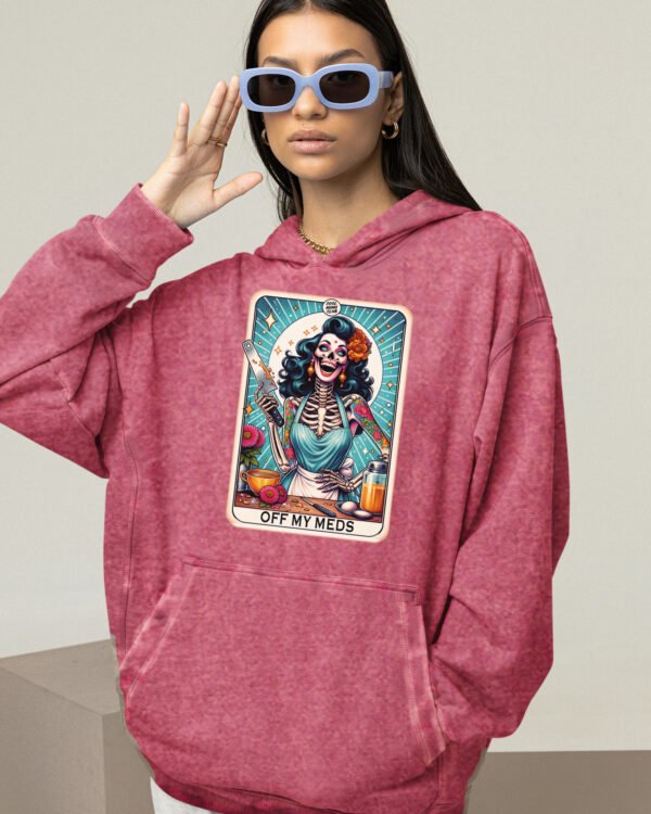 Bluza oversize z kapturem <br>Off My Meds - efekt sprania