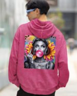 Bluza oversize z kapturem <br>NOPE Not Today - efekt sprania
