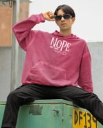 Bluza oversize z kapturem <br>NOPE Not Today - efekt sprania
