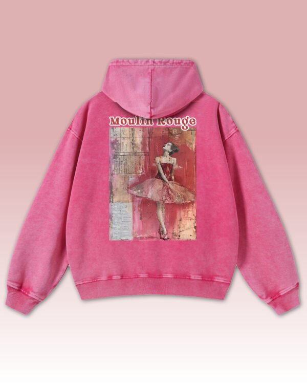 Bluza oversize z kapturem <br>Moulin Rouge Ballet - efekt sprania
