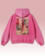 Bluza oversize z kapturem <br>Moulin Rouge Romantic - efekt sprania
