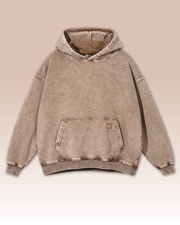 Bluza oversize z kapturem <br>Empowered Woman - efekt sprania