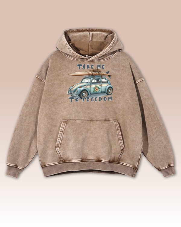 Bluza oversize z kapturem Take me to freedom
