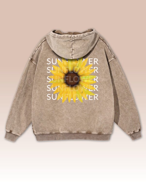 Bluza oversize z kapturem Sunflower