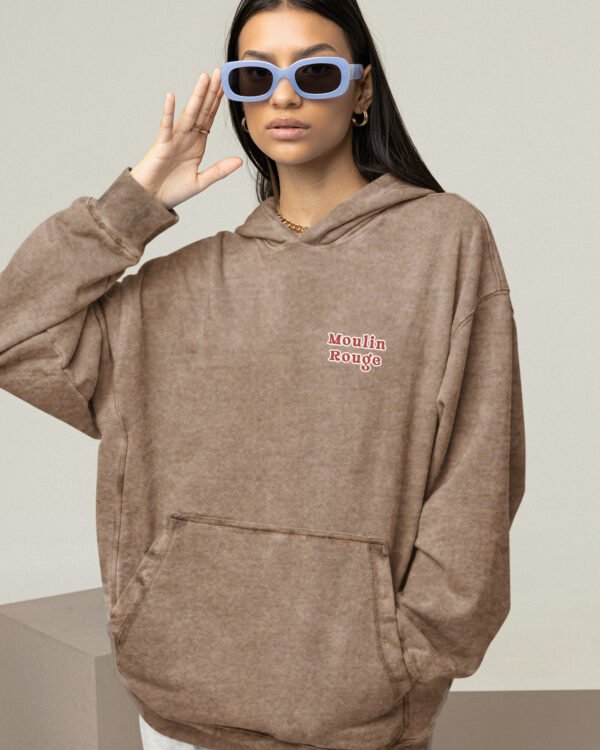 Bluza oversize z kapturem <br>Moulin Rouge Ballet - efekt sprania