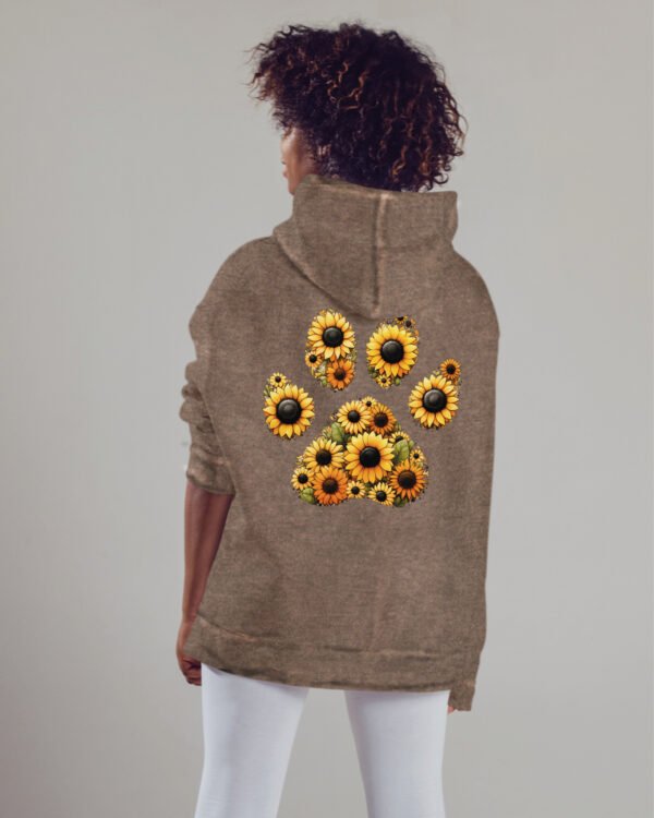 Bluza oversize z kapturem <br>Sunflower Paw - efekt sprania