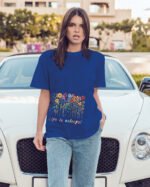 Luźna koszulka damska <br>Life is Colorful
