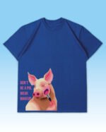 Luźna koszulka męska <br>Don't Be a Pig – Wear Makeup