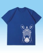 Luźna koszulka męska <br>Zebra - edycja Midnight