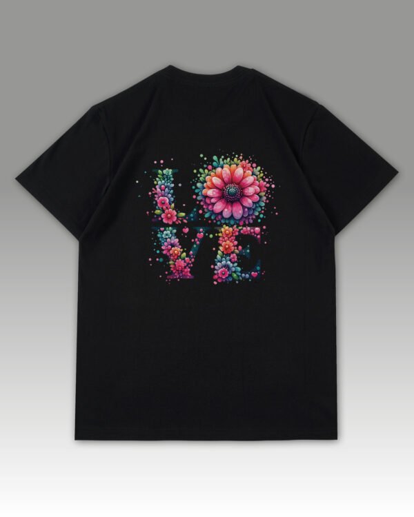 Luźna koszulka męska <br>Flower Love