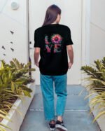 Luźna koszulka damska <br>Flower Love