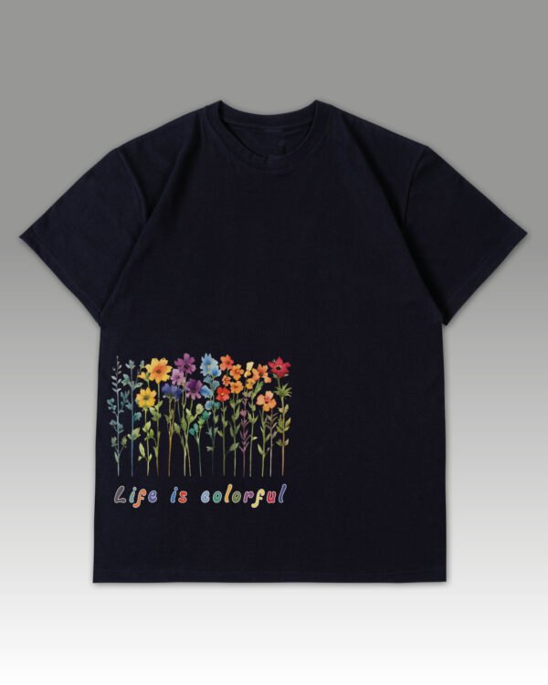 Luźna koszulka męska <br>Life is Colorful