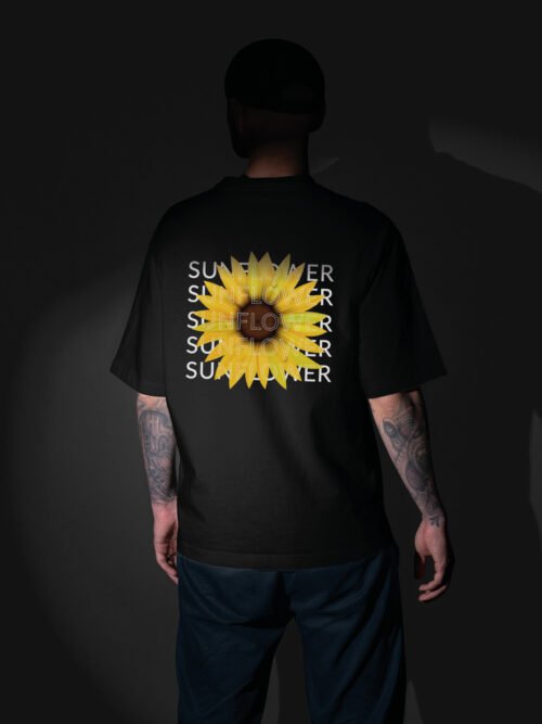 Luźna koszulka męska Sunflower Vibes