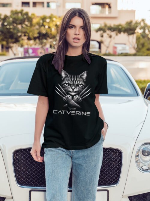 Luźna koszulka damska Catverine
