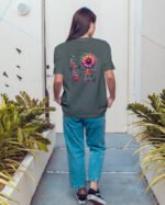 Luźna koszulka damska <br>Flower Love
