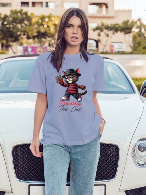 Luźna koszulka damska Freddy the Cat