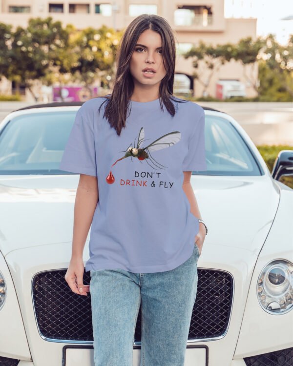 Luźna koszulka damska <br>Don't Drink and Fly