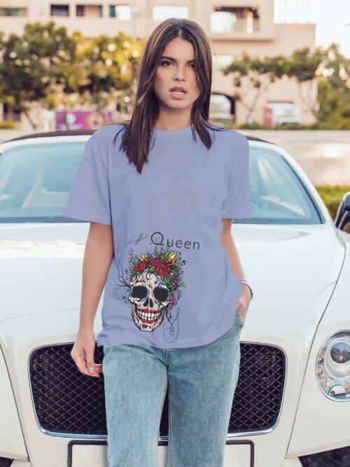 Luźna koszulka damska Queen