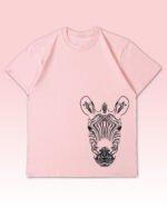Luźna koszulka męska <br>Zebra - edycja White