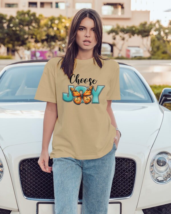 Luźna koszulka damska <br>Choose Joy Wzbij się jak Motyl