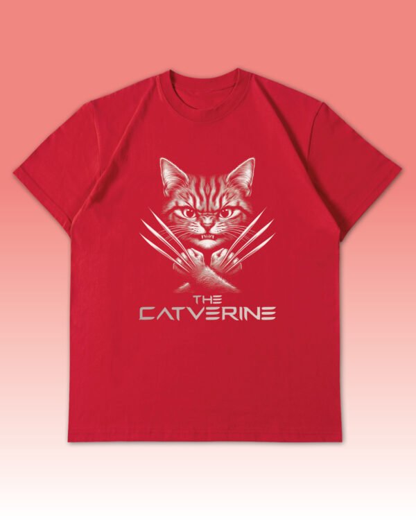 Luźna koszulka męska <br>Catverine – Kot z Pazurem!