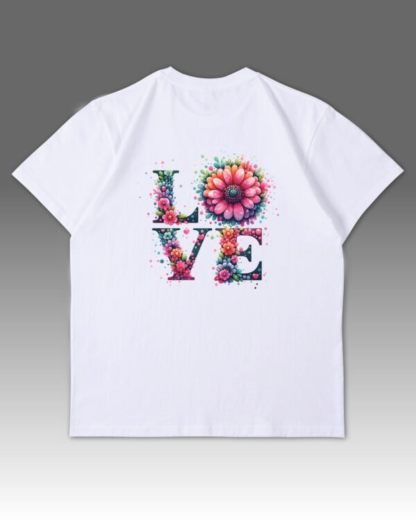 Luźna koszulka męska <br>Flower Love