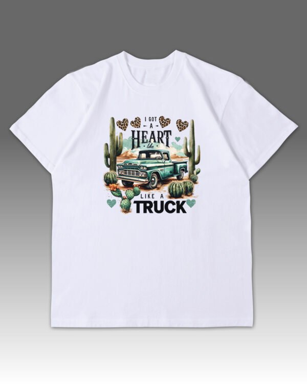 Luźna koszulka męska <br>Heart Like a Truck
