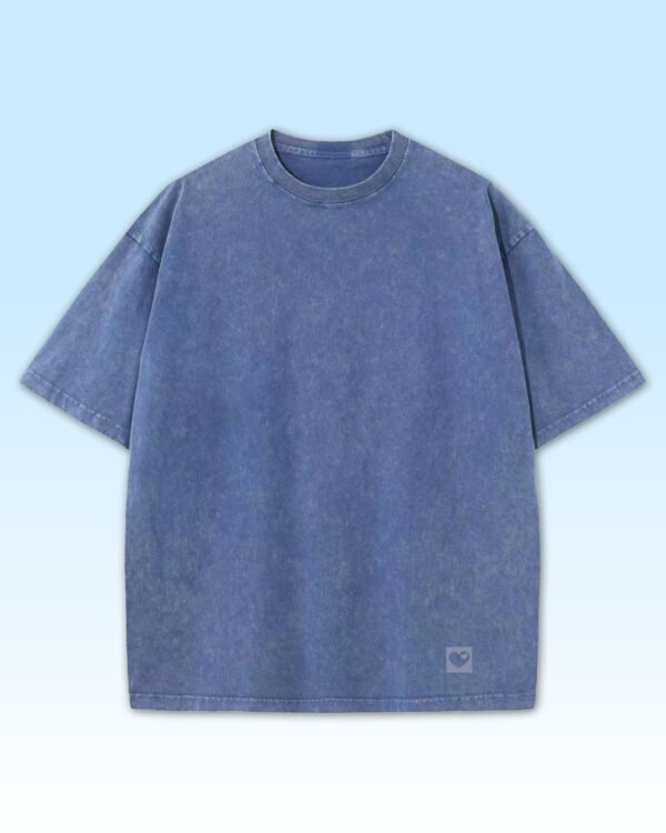 Męska koszulka oversize <br>Sunflower - efekt sprania