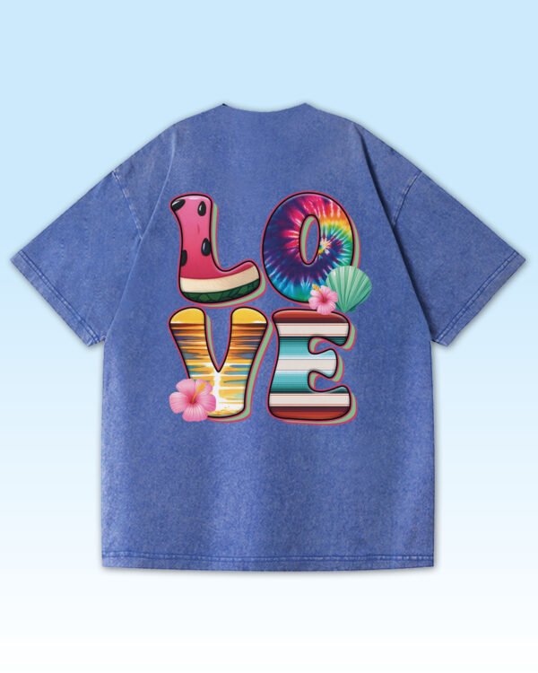 Damska koszulka oversize Letnie LOVE