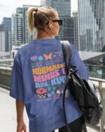 Damska koszulka oversize <br>Normalize Minds - efekt sprania