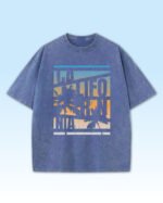 Damska koszulka oversize <br>Californnia - efekt sprania